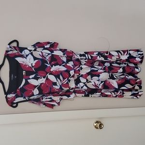 Cold Shoulder Flower Dress